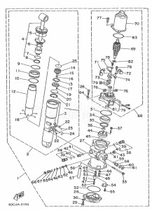 F50A drawing POWER-TILT-ASSEMBLY