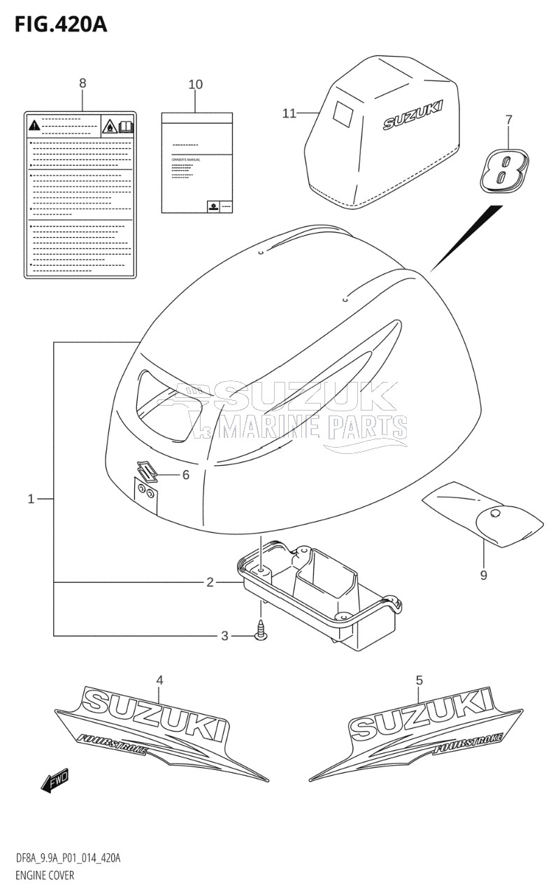 ENGINE COVER (DF8A:P01)