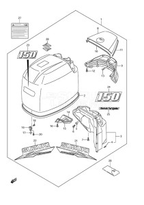 DF 150 drawing Engine Cover