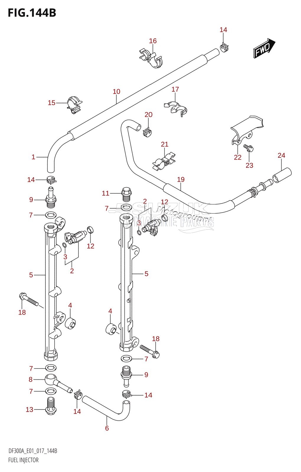 FUEL INJECTOR (DF300A:E40)