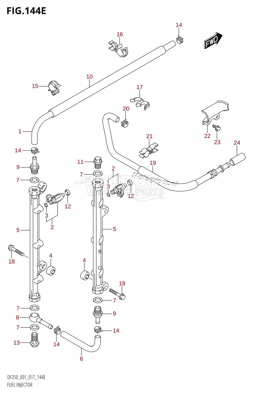 FUEL INJECTOR (DF225T:E01)