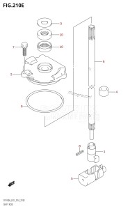 DF100A From 10003F-310001 (E01 E40)  2013 drawing SHIFT ROD (DF115AZ:E01)