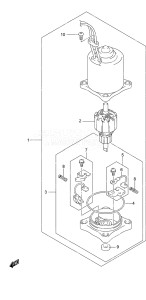 Outboard DF 70A drawing PTT Motor