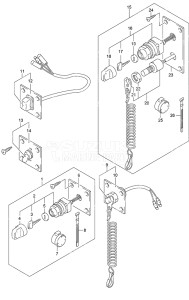 Outboard DF 70A drawing Switch