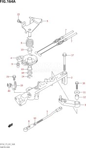 17502F-010001 (2010) 175hp E01 E40-Gen. Export 1 - Costa Rica (DF175TK10) DF175T drawing THROTTLE ROD