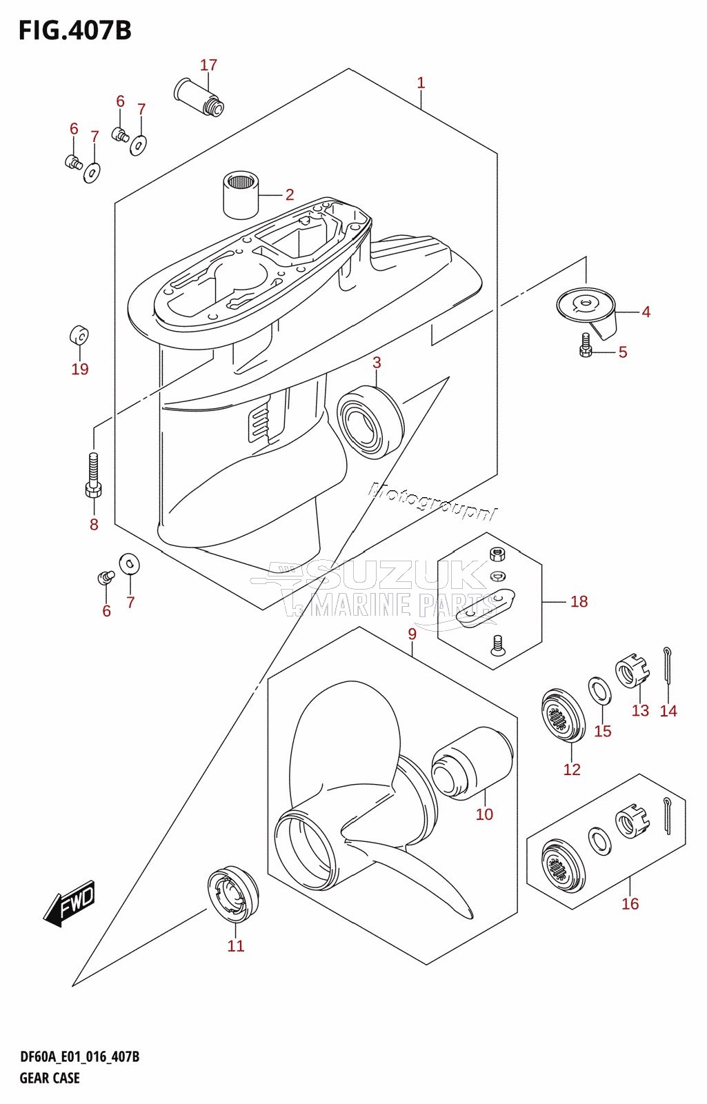 GEAR CASE (DF40AQH:E01)