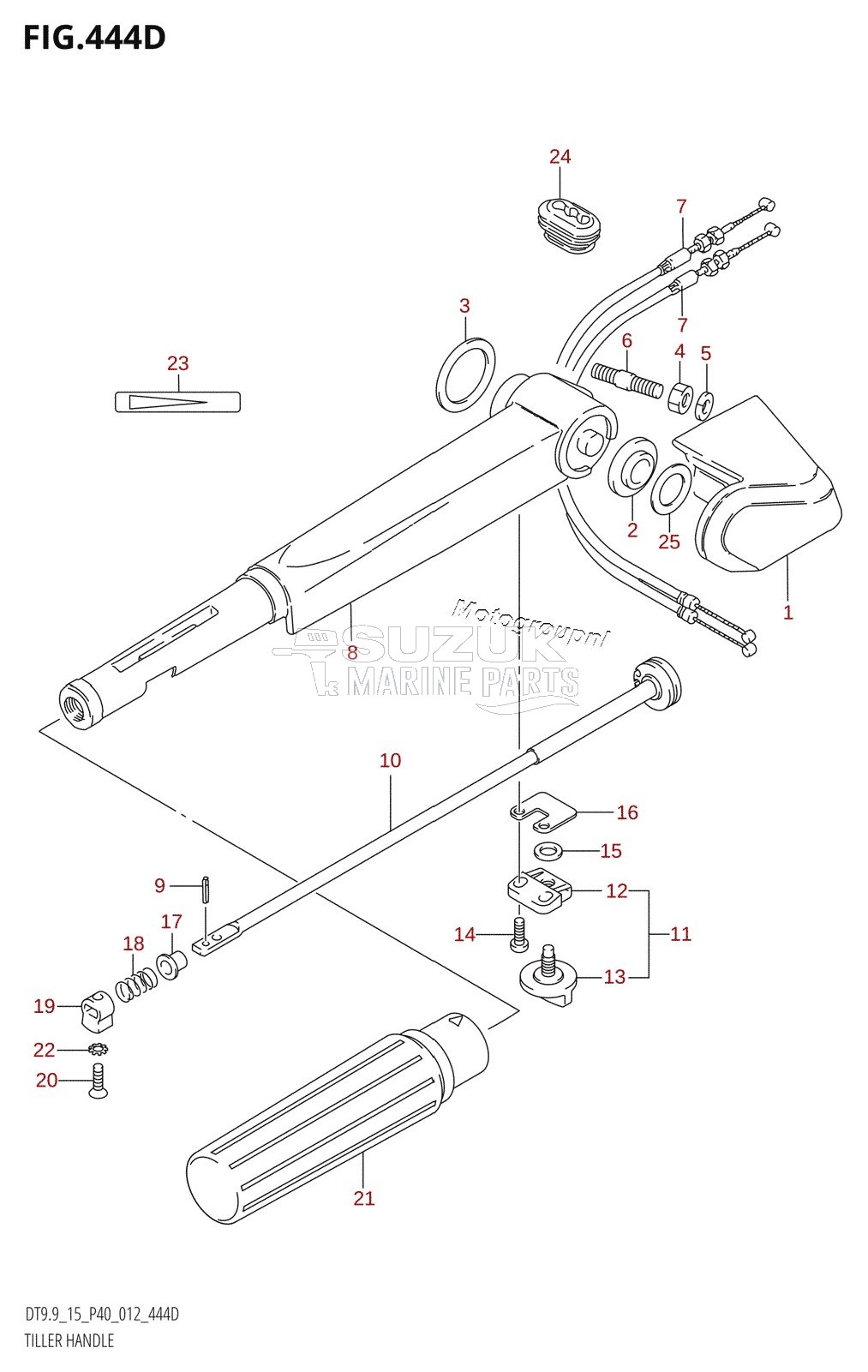 TILLER HANDLE (DT15:P40)