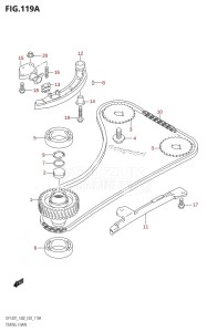 DF140Z From 14001Z-880001 (E03)  2008 drawing TIMING CHAIN