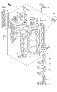 DF 250 drawing Cylinder Block