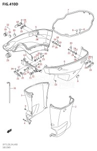 DF175TG From 17502F-410001 (E03)  2014 drawing SIDE COVER (DF150ZG:E03)