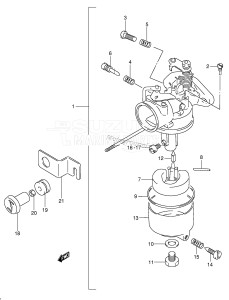 DT8 From 0801-030001 ()  2002 drawing CARBURETOR (DT6)