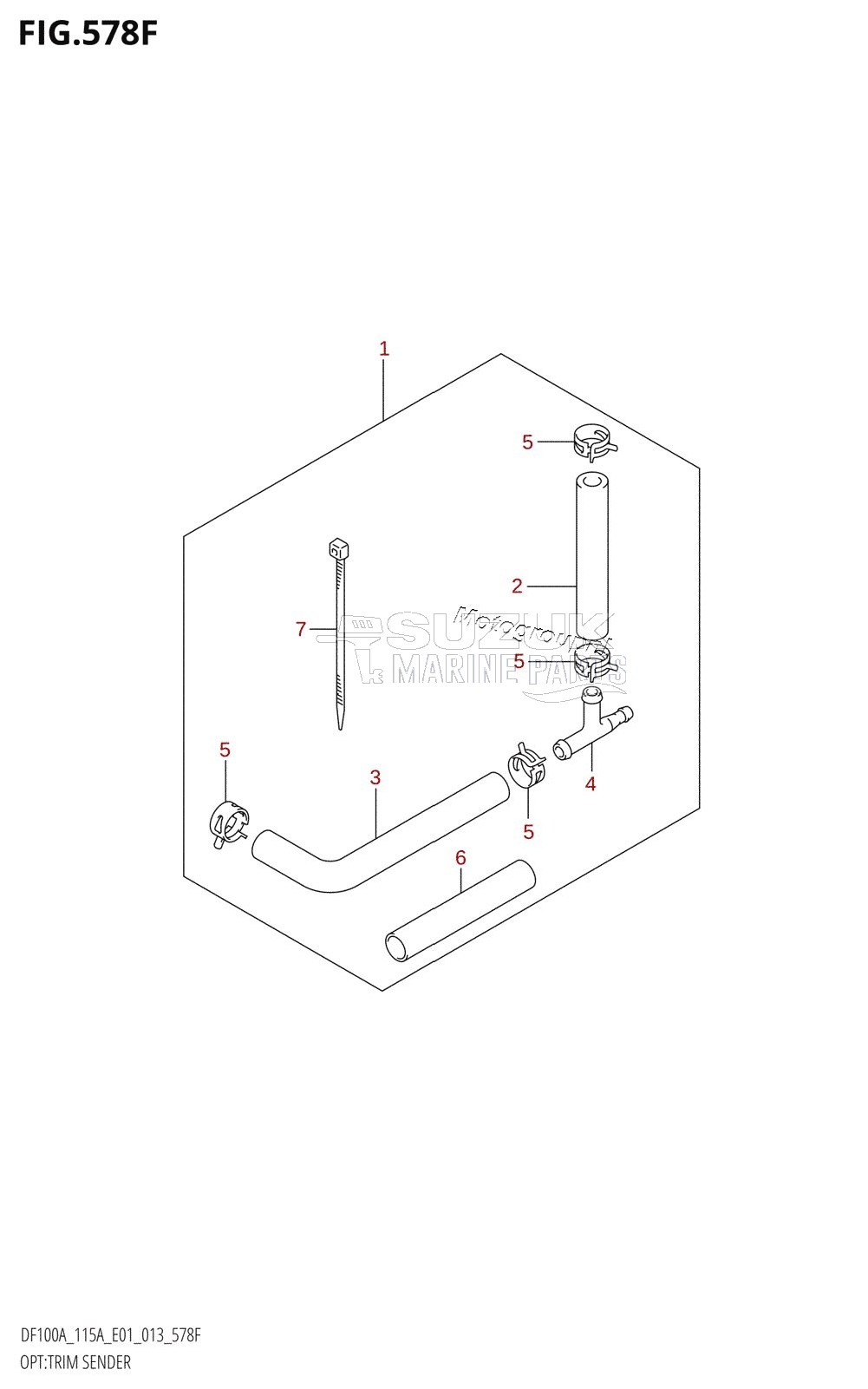 OPT:TRIM SENDER (DF115AZ:E40)