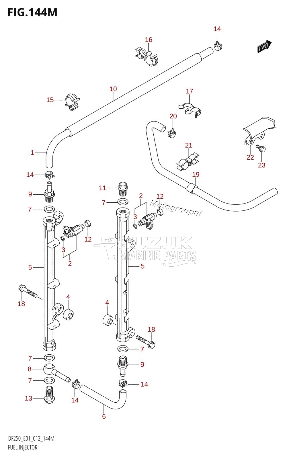 FUEL INJECTOR (DF250Z:E40)