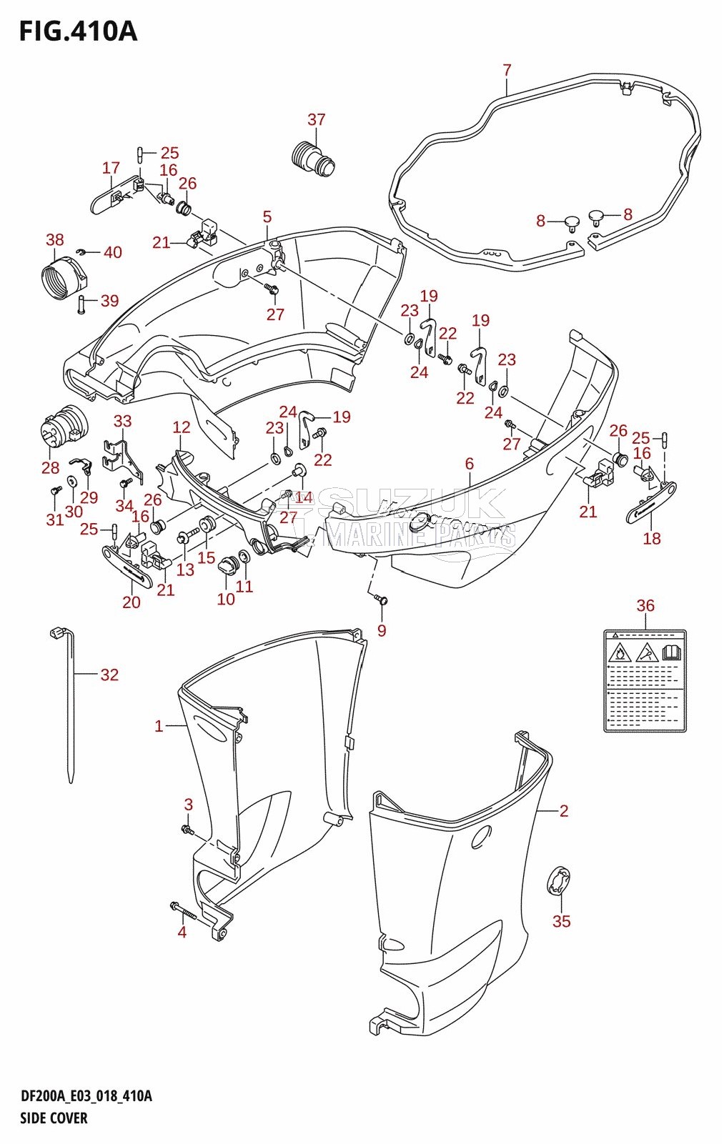 SIDE COVER (DF200AT)