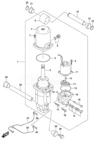 Outboard DF 90A drawing Trim Cylinder