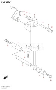 06003F-610001 (2016) 60hp E01 E40-Gen. Export 1 - Costa Rica (DF60AVT  DF60AVTH) DF60A drawing GAS CYLINDER (DF60AQH:E40)