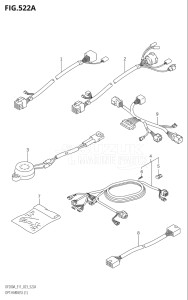 17503Z-140001 (2021) 175hp E11 E40-Gen. Export 1-and 2 (DF175AZ) DF175AZ drawing OPT:HARNESS (1) (023)