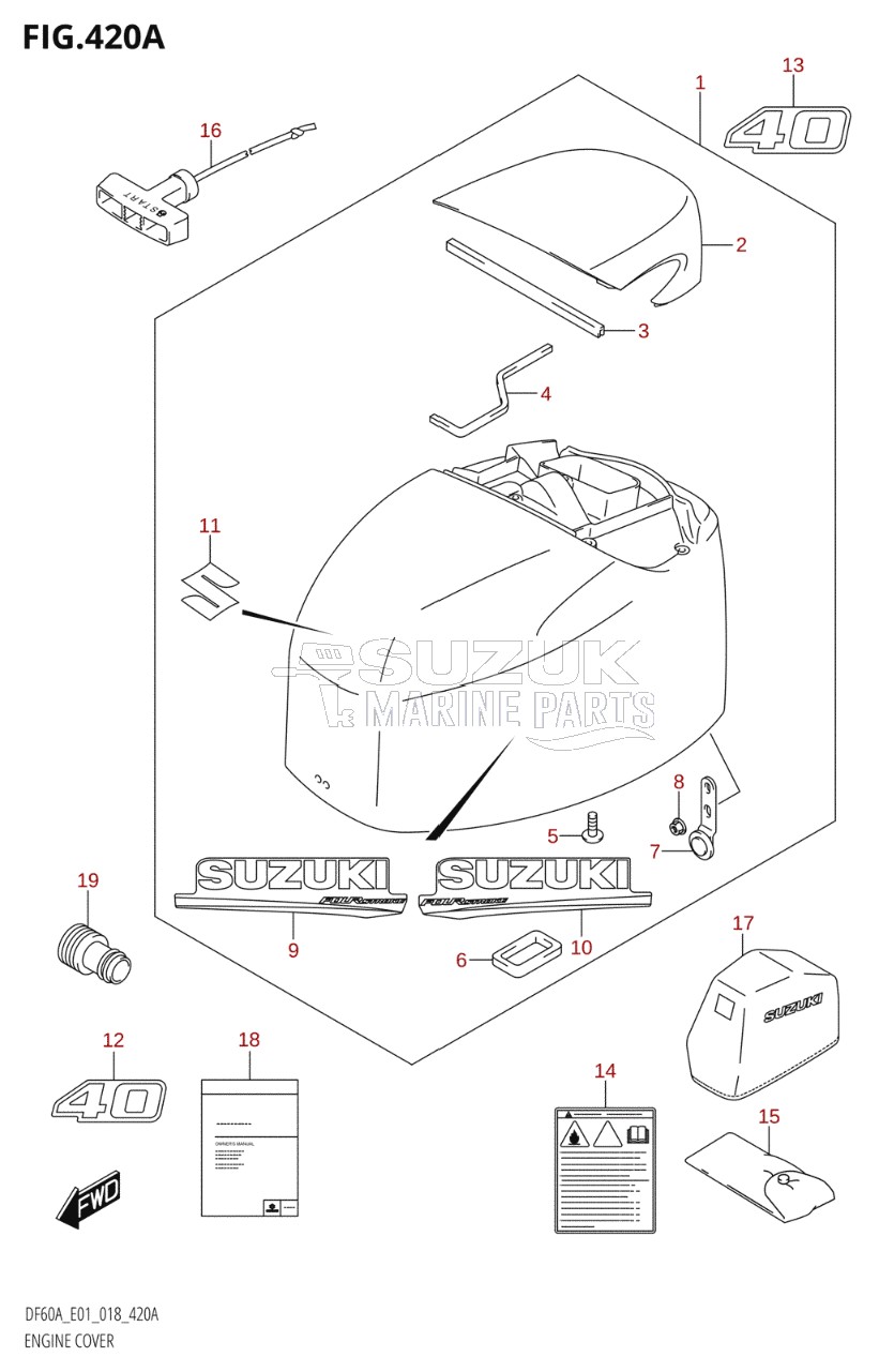 ENGINE COVER (DF40A:E01)