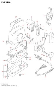 04003F-110001 (2011) 40hp E03-USA (DF40AT) DF40A drawing OPT:REMOTE CONTROL ASSY SINGLE (1)