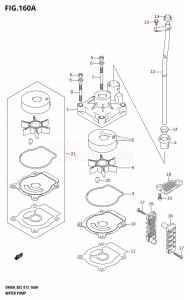 DF40A From 04003F-310001 (E03)  2013 drawing WATER PUMP