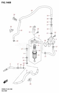 DF150AS From 15003F-440001 (E03 E11 E40)  2024 drawing FUEL PUMP (E40)