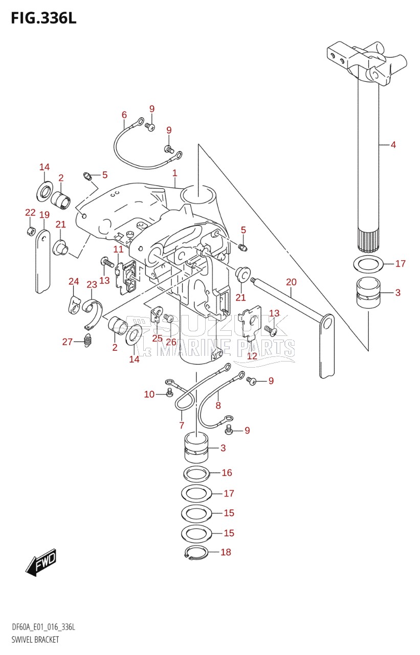 SWIVEL BRACKET (DF60ATH:E01)