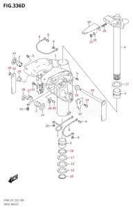 04004F-040001 (2020) 40hp E34-Italy (DF40AST) DF40A drawing SWIVEL BRACKET (DF60A:E01)