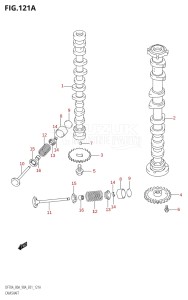 09003F-010001 (2010) 90hp E01 E40-Gen. Export 1 - Costa Rica (DF90ATHK10  DF90ATK10  DF90AWTHK10  DF90AWTK10) DF90A drawing CAMSHAFT