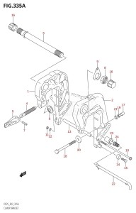 DF25 From 02503F-010001 (E03)  2010 drawing CLAMP BRACKET