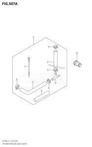 DF140AZ From 14003Z-910001 (E11 E40)  2019 drawing OPT:WATER PRESSURE GAUGE SUB KIT