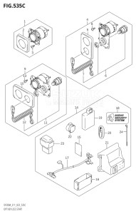 15003Z-140001 (2021) 150hp E11 E40-Gen. Export 1-and 2 (DF150AZ   DF150AZ) DF150AZ drawing OPT:KEY LESS START (023)