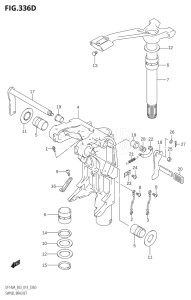 10003F-410001 (2014) 100hp E03-USA (DF100AT) DF100A drawing SWIVEL BRACKET (DF140AT:E03)