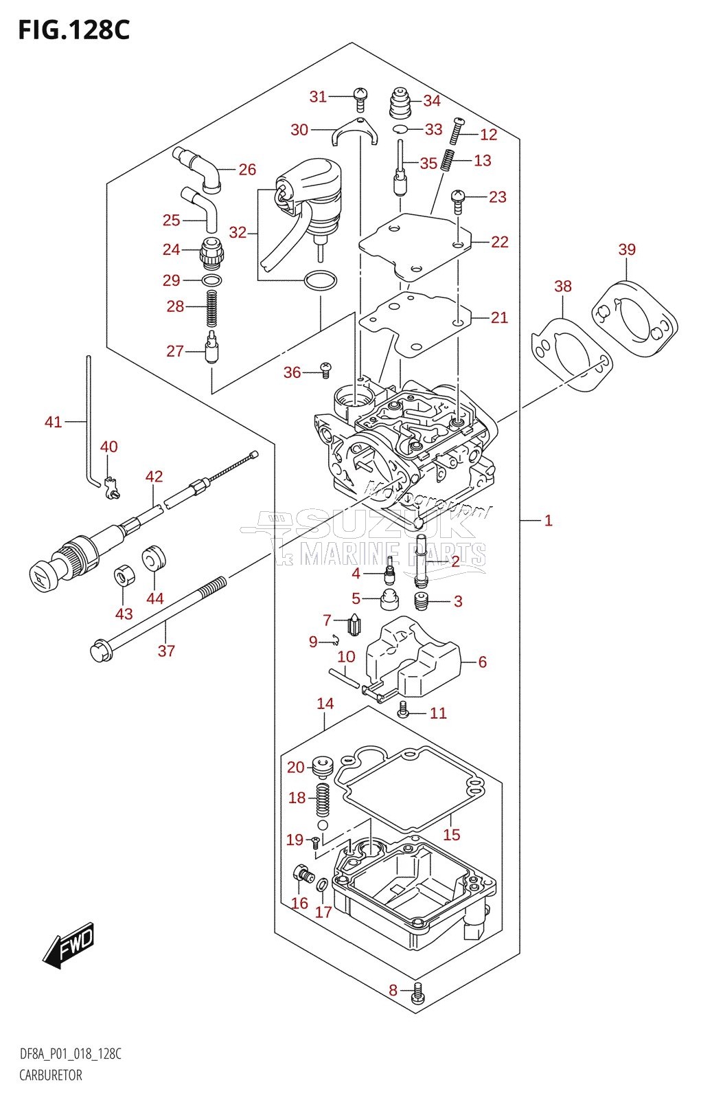 CARBURETOR (DF9.9A)