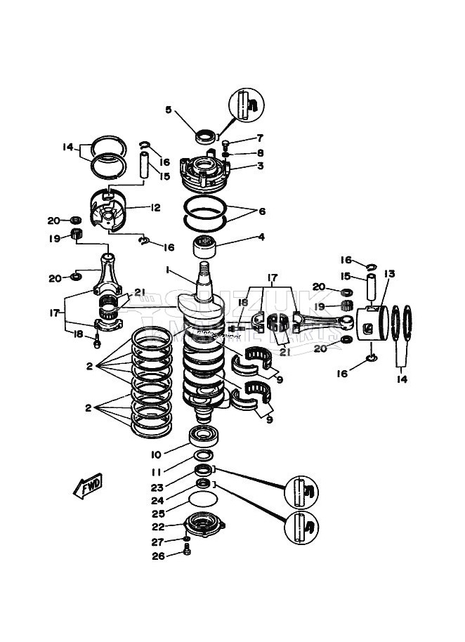 CRANKSHAFT--PISTON