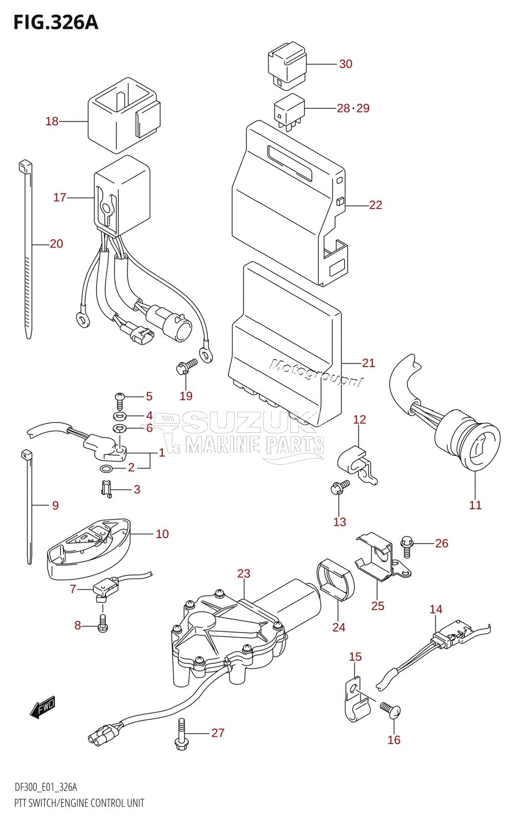 PTT SWITCH /​ ENGINE CONTROL UNIT