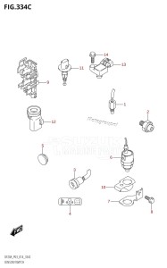 DF9.9B From 00995F-410001 (P03)  2014 drawing SENSOR /​ SWITCH (DF9.9BT:P03)