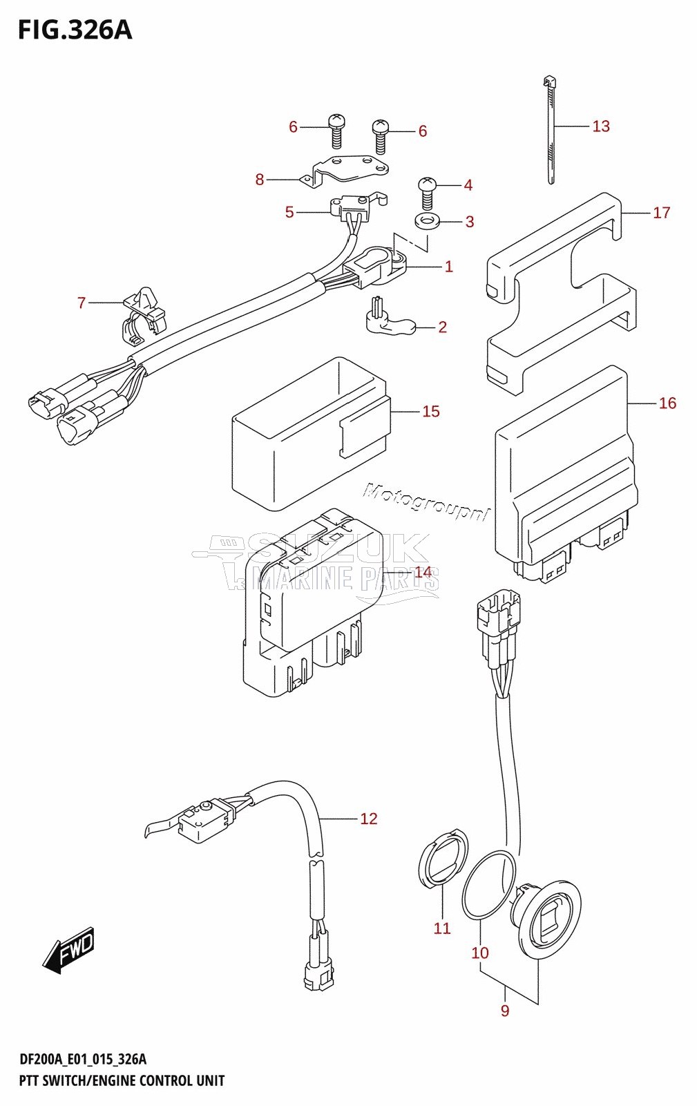 PTT SWITCH /​ ENGINE CONTROL UNIT