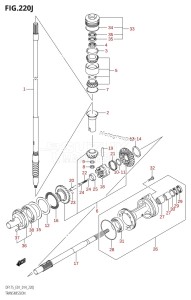 DF175ZG From 17502Z-410001 (E01 E40)  2014 drawing TRANSMISSION (DF175T:E01)