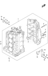 DF 200AP drawing Cylinder Block