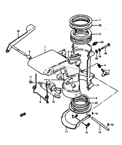 DT3.5 From F-10001 ()  1985 drawing SWIVEL BRACKET