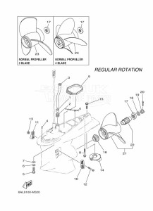 F200CETX drawing PROPELLER-HOUSING-AND-TRANSMISSION-2