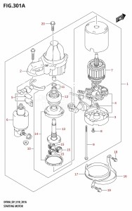 DF100B From 10004F-810001 (E01 E40)  2018 drawing STARTING MOTOR