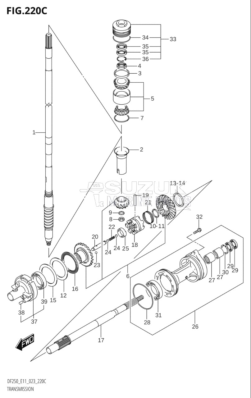 TRANSMISSION (DF225T)