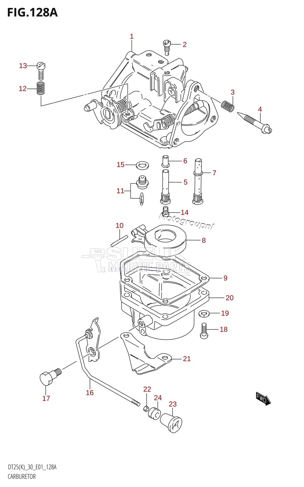 CARBURETOR (DT25,DT30,DT30R)