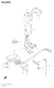 00993F-110001 (2011) 9.9hp P03-U.S.A (DF9.9T  DF9.9TH) DF9.9 drawing PTT SWITCH (DF9.9TH:P03)