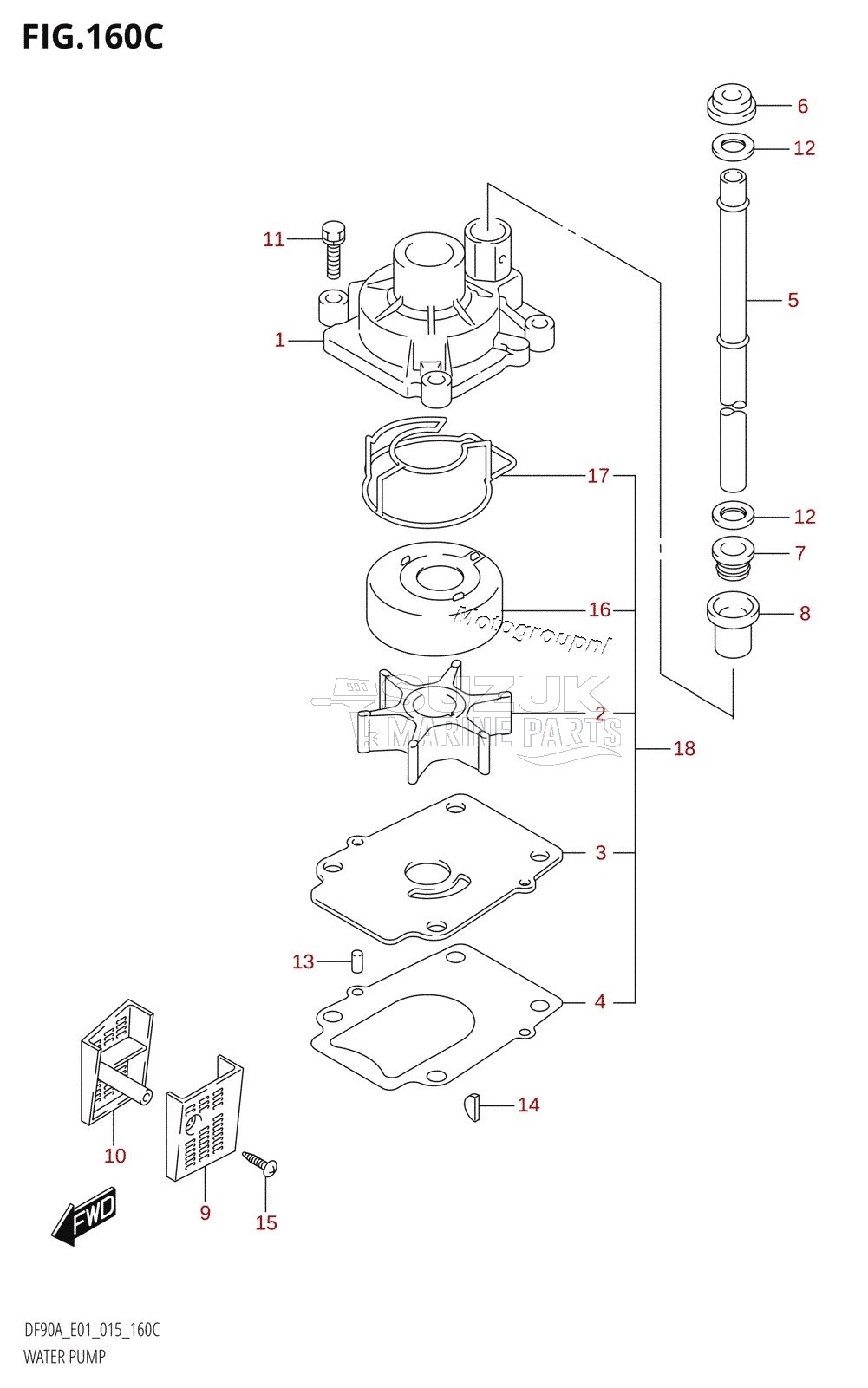 WATER PUMP (DF70ATH:E01)