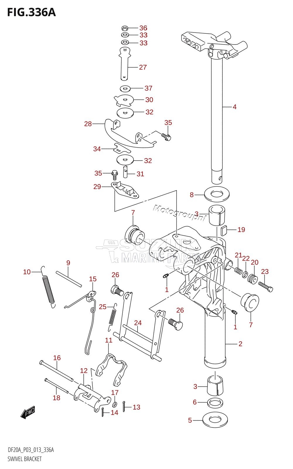 SWIVEL BRACKET (DF9.9B:P03)