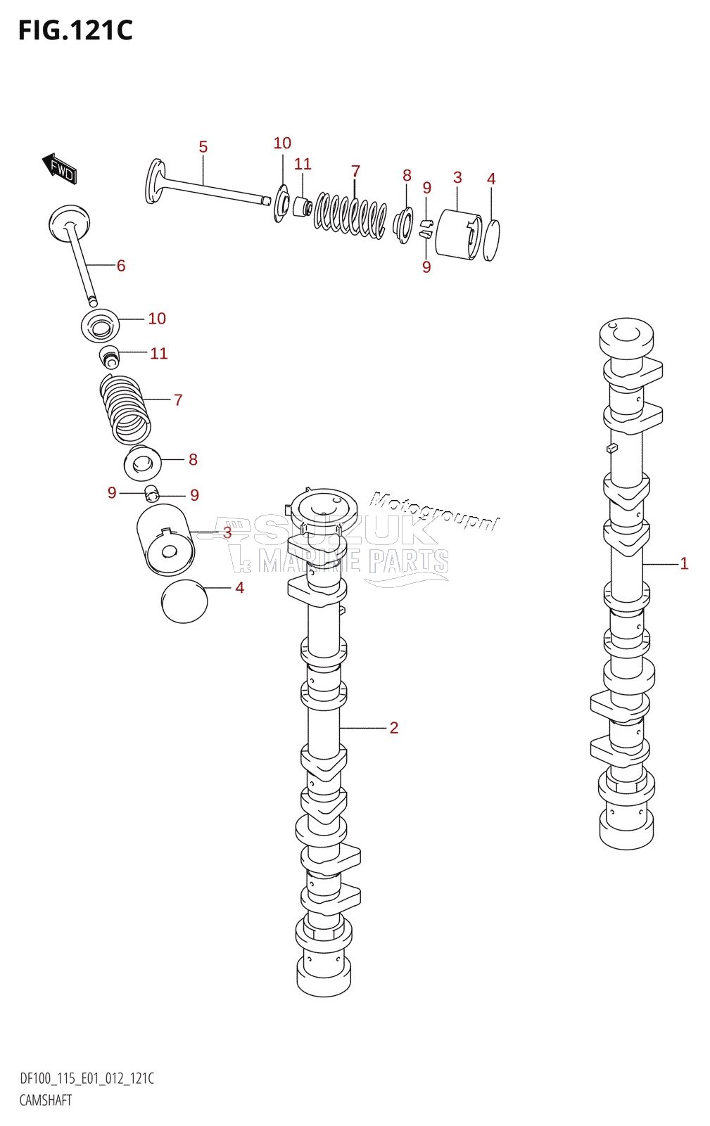 CAMSHAFT (DF115T:E01)