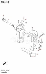 DF50A From 05003F-210001 (E01)  2012 drawing CLAMP BRACKET (DF60ATH:E01)