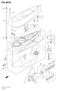 DF200 From 20002F-210001 (E03)  2012 drawing GEAR CASE (DF225Z:E03)